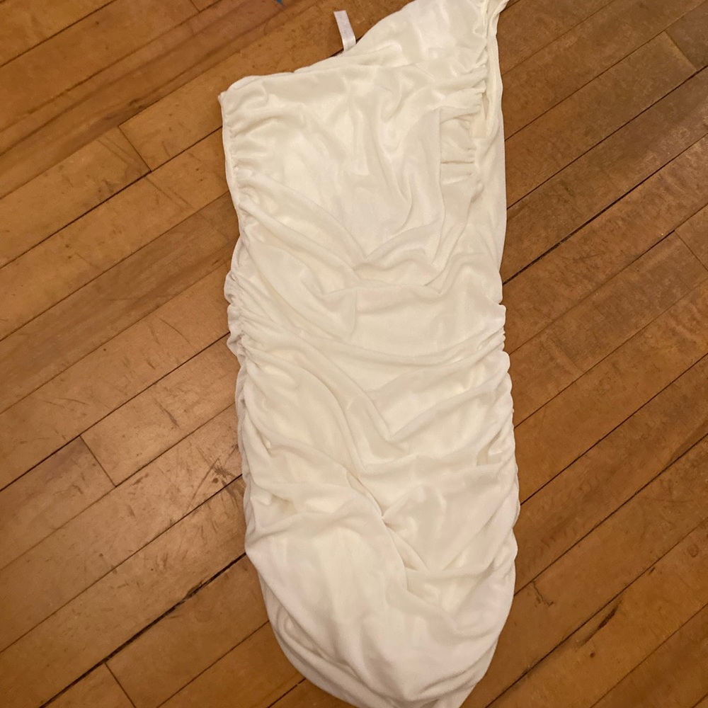 White One shoulder Lucy in the sky dress